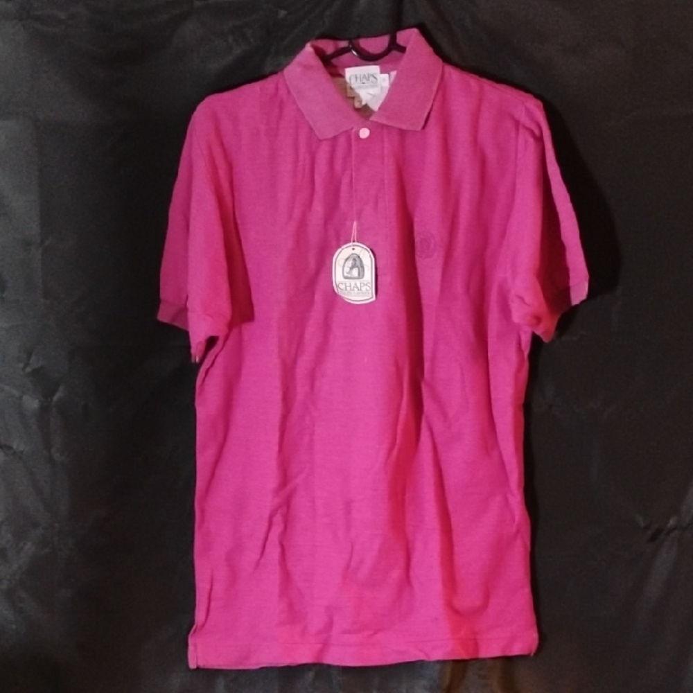 Vintage Chaps Pink Cotton Polo Shirt